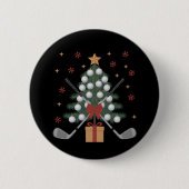 Golf-Ausrüstung Weihnachtsbaum Weihnachten Golf Button (Vorderseite)