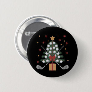 Golf-Ausrüstung Weihnachtsbaum Weihnachten Golf Button