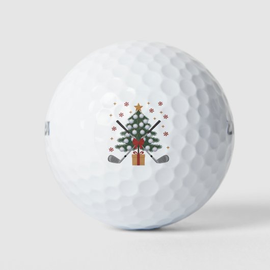 Golf-Ausrüstung Weihnachtsbaum Weihnachten Golf Golfball (Vorderseite)