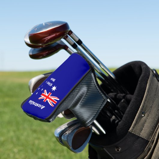 Golf Australia Flag & G'day Mate /Golf Clubs Cover Golf Headcover (In Situ)