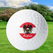 Golf Austria & Austrian Flag / Golf Ball