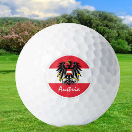 Golf Austria & Austrian Flag / Golf Ball