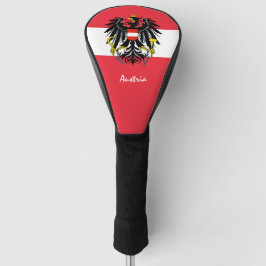 Golf Austria & Austrian Flag / Golf Clubs Abdeckun Golf Headcover