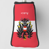 Golf Austria & Austrian Flag / Golf Clubs Abdeckun Headcover (Rotieren 90)