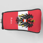 Golf Austria & Austrian Flag / Golf Clubs Abdeckun Headcover (Vorderseite)