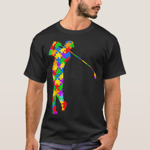 Golf Autismus Golf Bewusstsein Akzeptanz Golfspiel T-Shirt