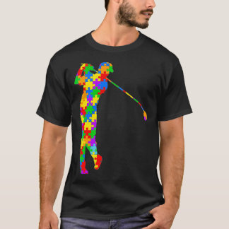 Golf Autismus Golf Bewusstsein Akzeptanz Golfspiel T-Shirt