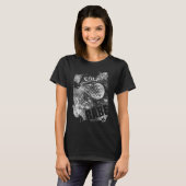 Golf Babe, Black Grunge Golf T-Shirt (Vorne ganz)