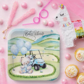 Golf Baby Boy Blue Themed Pappteller (Party)