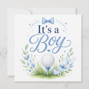 Golf Baby Boy Karte