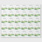 Golf baby Congratulation  Geschenkpapier (Flach)