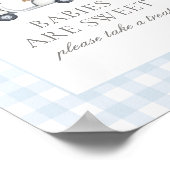 Golf Baby Dusche Babys sind Sweet Sign Poster (Ecke)