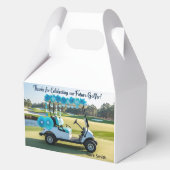 Golf Baby Dusche Boy Geschenkschachtel (Rückseite)