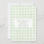 Golf Baby Dusche Einladung (Rückseite)