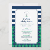 Golf Baby Dusche Einladung (Vorderseite)