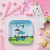 Golf Baby Dusche für Junge Pappteller (Party)