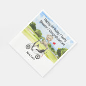 Golf Baby Dusche / Geburtstag / Glückwünsche Serviette (Ecke)
