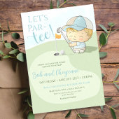 Golf Baby Dusche Niedlich Boy Par-T-Shirt Coed Par Einladung