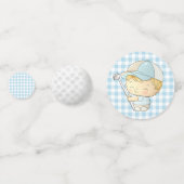 Golf Baby Dusche Niedlicher Junge Par-T-Shirt Wind Konfetti (Rückseiten)