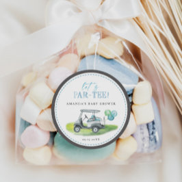 Golf Baby Dusche Runder Aufkleber