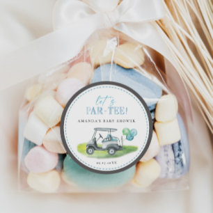 Golf Baby Dusche Runder Aufkleber