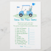 Golf Baby Dusche schätzt das Preisspiel (Vorderseite)