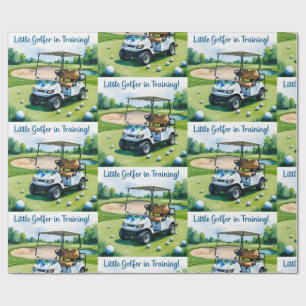 Golf Baby Duwer Blue thematisches Wrapping Paper Geschenkpapier