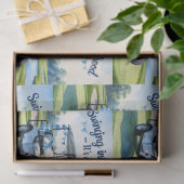 Golf Baby Duwer Blue thematisches Wrapping Paper Seidenpapier (Geschenk)