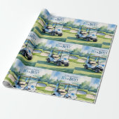 Golf Baby Duwer Blue thematisiert Geschenkpapier (Ungerollt)