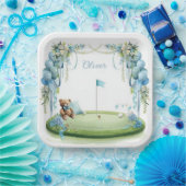 Golf-Baby-Junge auf Putting-Green Pappteller (Party)