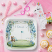 Golf-Baby-Junge auf Putting-Green Pappteller (Party)