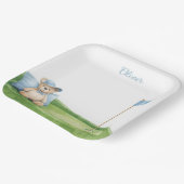 Golf-Baby-Junge auf Putting Green Pappteller (Gewinkelt)