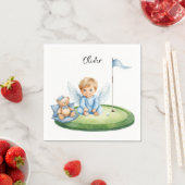 Golf-Baby-Junge auf Putting-Green Serviette (Beispiel)