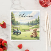 Golf-Baby-Junge auf Putting-Green Serviette (Beispiel)