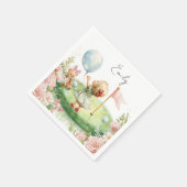 Golf Baby Mädchen auf Putting Grünfläche Serviette (Ecke)