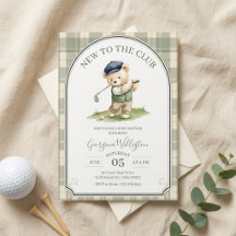Golf-Baby-Party, Neues Club-Teddybär