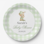 Golf-Baby-Party Pappteller (Vorderseite)