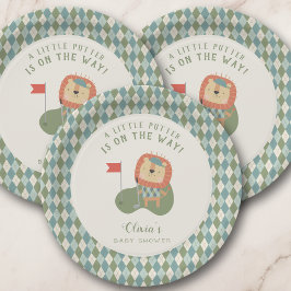 Golf Baby Shower A Little Putter Preppy Argyle   Pappteller