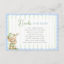 Golf Baby Shower Books for Baby Card
