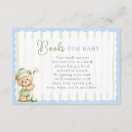 Golf Baby Shower Books for Baby Card Begleitkarte
