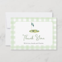 Golf-Baby-Shower-Dankeskarten
