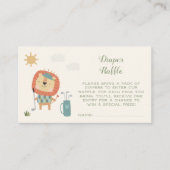 Golf Baby Shower Diaper Raffle Little Putter Begleitkarte (Vorderseite)