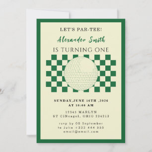 Golf Baby Shower Einladung