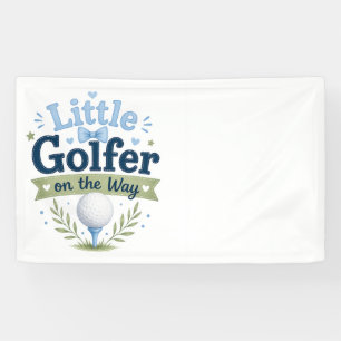 Golf-Baby-Shower für einen Jungen mit Golfball Banner