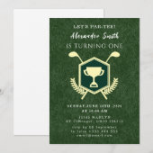 Golf Baby Shower Invitation Einladung (Vorne/Hinten)