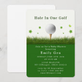 Golf Baby Shower Invitation Einladung (Vorne/Hinten)