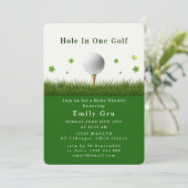 Golf Baby Shower Invitation Einladung (Stehend Vorderseite)
