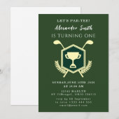 Golf Baby Shower Invitation Einladung (Vorne/Hinten)