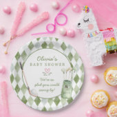 Golf-Baby-Shower-Papierteller Pappteller (Party)