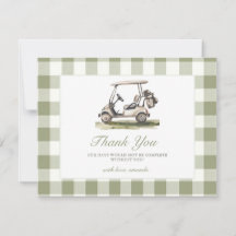 Golf Baby Shower Sage Green Gingham Baby Shower